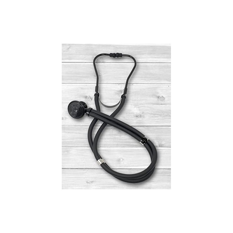 EMI 330-ST Stealth Black Sprague Stethoscope and Aneroid Sphygmomanometer Blood