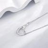 POPLYKE Herz Initial Halskette 925 Sterling Silber Halskette für Frauen