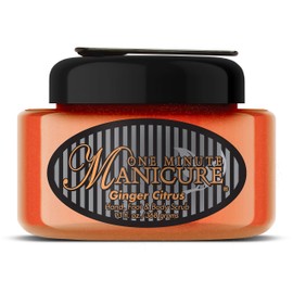 One Minute Manicure – Moisturizing Salt Scrub – 13 oz – Professionally Formulated To Exfoliate, Recondition & Moisturize Skin – Enhanced With Botanical Oils & Natural Sea Salts (Ginger Citrus)