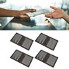 4pcs Vaccination Certificate Holder Marbling Waterproof PU Leather Vaccine Card