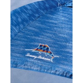 Tommy Bahama 8ft Beach Umbrella - Blue UPF-50+ NEW