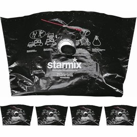 Starmix Black Plastic Vacuum Filter Bags (5 pcs) - For 13.2 Gallon/50L Vacuum Model, 468570