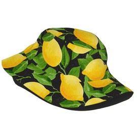 Lemon Bucket Hat for Men Women Printed Fisherman Hat Packable Sun Cap Travel Outdoor Beach Caps