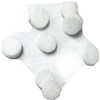 Harris Hardware 795-B2 White Self Adhesive 3/8" Round Furniture Felt