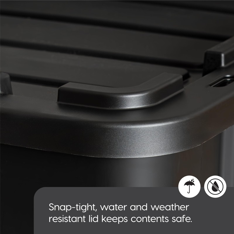 IRIS USA 589090 27 Gallon Utility Tough Stackable Plastic Storage