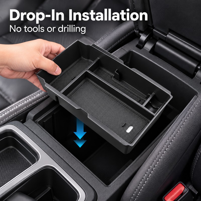 Center Console Armrest Storage Tray Organizer for Honda CR-V CRV