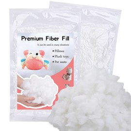 250g Polyester Fiber Filling, Fiber Filling, Super Soft and High Elastic Filling Fiber, For Stuffing for Dolls Part Pillow,Cushion Stuffing,Stuffed Animal Crafts,Recyclable (250g/8.8oz)