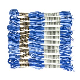 DMC 6-Strand Embroidery Cotton Floss, Variegated Delft Blue