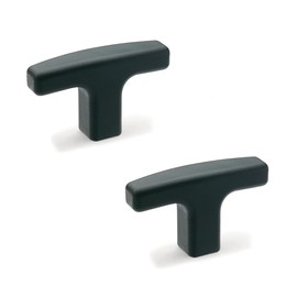 Ganter Normelemente T-Handles, Furniture Handles, Cabinet Handles, Drawer Handles, GN 563-80-M8, Plastic, Handle 80 mm, Thread M8, Pack of 2