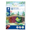 STAEDTLER 185 C18 Noris Colour Colouring Pencils - 18 Assorted