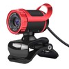 Computer Camera, Desktop Webcam with Microphone, Head 360 Degree Rotation,