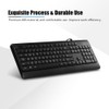 Wired Large Print Keyboard White Bold Jumbo Letters Silent Backlit