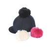 Shires Switch It Pom Pom Skull Hat Cover in Charcoal