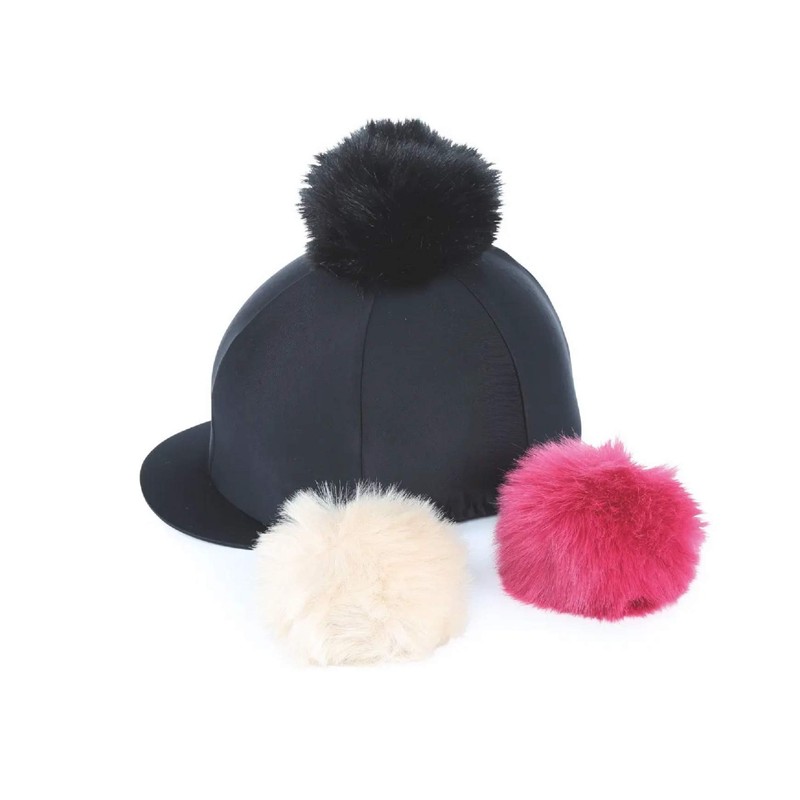 Shires Switch It Pom Pom Skull Hat Cover in Charcoal