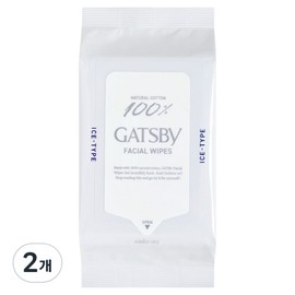 Gatsby Facial Cleansing Tissue Ice Type, 42 Sheets, 2 Pieces / 갸스비 훼이셜 세안티슈 아이스 타입, 42매입, 2개