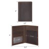 Polare Luxury RFID Blocking Leather Passport Holder Travel Wallet For