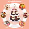 Auysbytdd 6 Pieces Cupcake Stand Set with 2 x Large