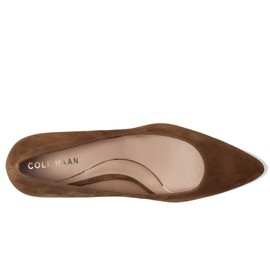 Cole Haan Women's Cassandra Block Heel Pumps, Spiced Brown Suede, 8.5