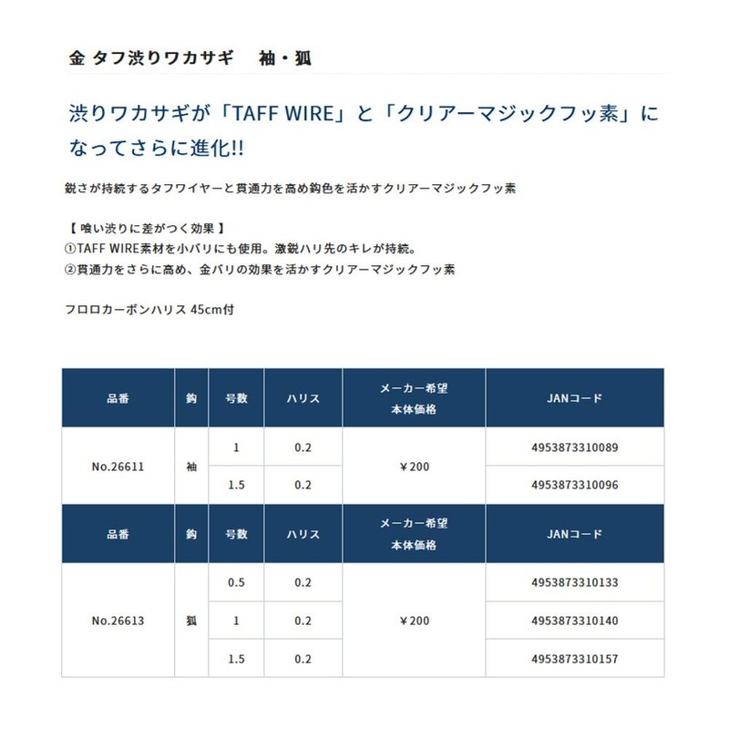 Owner Gold Tough Smelt Sleeve No. 1.5 - 0.2