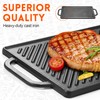 GGC Cast Iron Reversible Grill Griddle for Stove Top, Flat