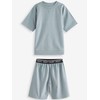 NEXT 3 Pack 100% Cotton Short Pyjamas, Sage Green