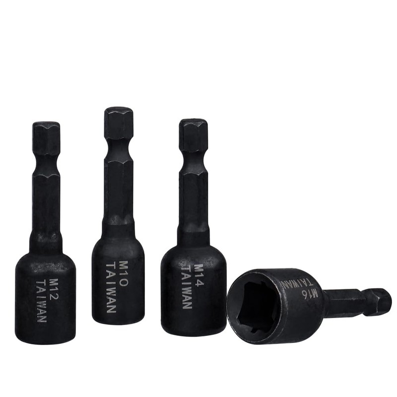 HaoTrade 8Pcs Hex Shank Tap Socket, Tap Socket Wrench Set,