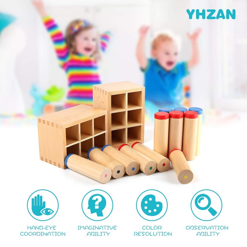 Yanhan Education Sound Cylinder Set Montessori Sensorial Material Sound Box