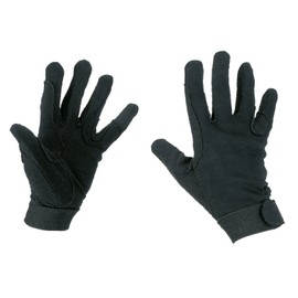 Cotton Jersey Riding Gloves Size XL Black