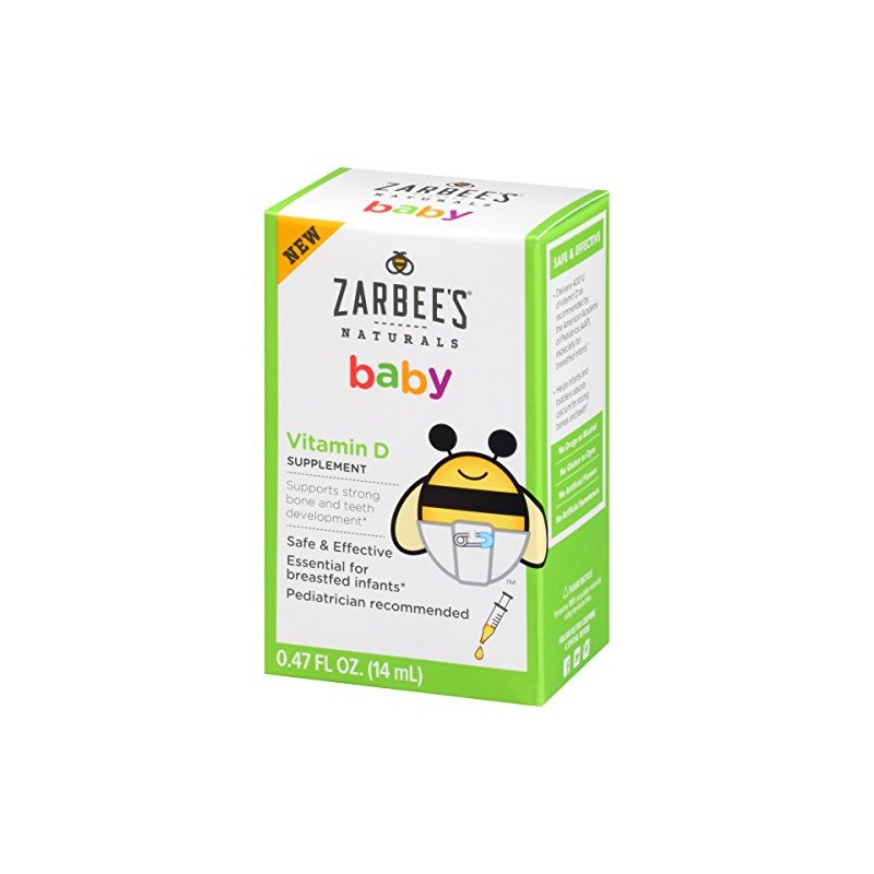 Zarbee's Naturals Baby Vitamin D Supplement, 0.47 Fluid Ounce