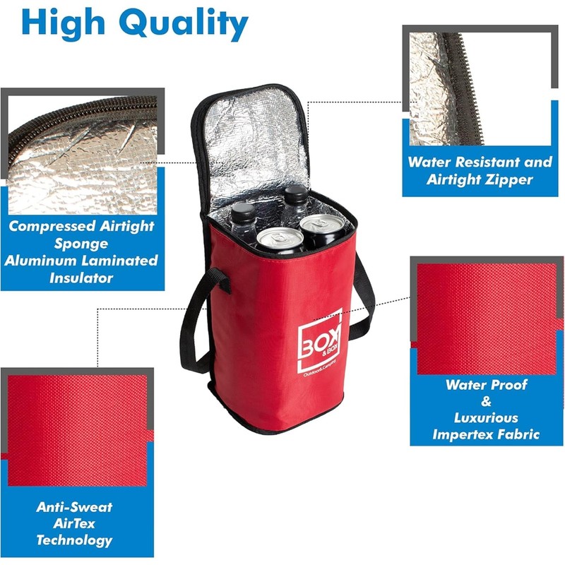 Camp&Fire 6 Litre Small Cooler Bag. Insulated Thermal Bag with