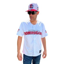 Big Papi 34 Dominican Republic Baseball Jersey – Limited Edition Fan Version, White, Premium Embroidery Short Sleeve V-Neck (US, Alpha, Small, Regular, Regular, White Papi, Republica Dominicana)