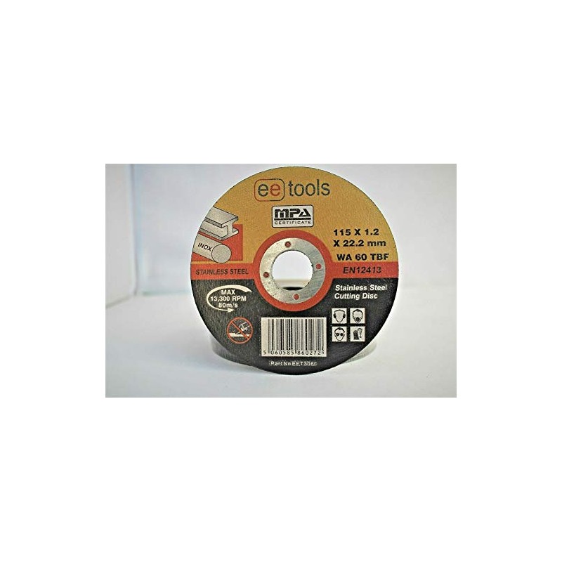 Pack of 10 x Ultra thin 115 x 1.2mm for
