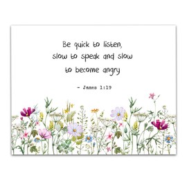 TJ Originals Book of James Bible Quote Wall Art, Christian Art Print, Christian Gifts for Women, Religious Verses Desk Decor, Bible Verses Office Wall decor, Catholic Art Wall Decor (11x14 in)