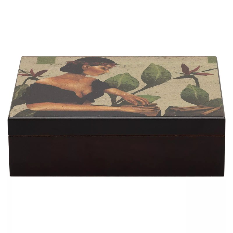 Humidor Supreme 20ct Cigar Humidor Wood Box, Cedar, Havana Beauties