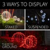 LED Light Ball Indoor-Outdoor Christmas Hanging Tree Globe Light Sphere,