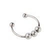 Anxiety Ring for Women Men, Silver Rotate Bead Anxiety Relief