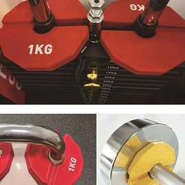 Comphic 1 Pc Gym Micro Plates Dumbbell Fractional Weight Plate Rubber Fractional Weight Plates Add-on Change Green 0.25KG