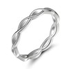 EAMTI 925 Celtic Knot Rings for Women Sterling Silver Wedding