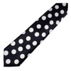 White and Black Polka Dot Tie Necktie Unisex
