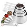 Stainless Steel Measuring Cups And Measuring Spoons 10-Piece Set, 5