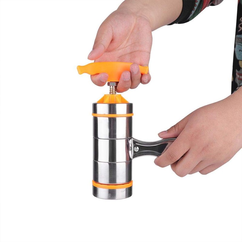 Noodle Machine, Manual Stainless Steel Noodle Machine with 7 Mold