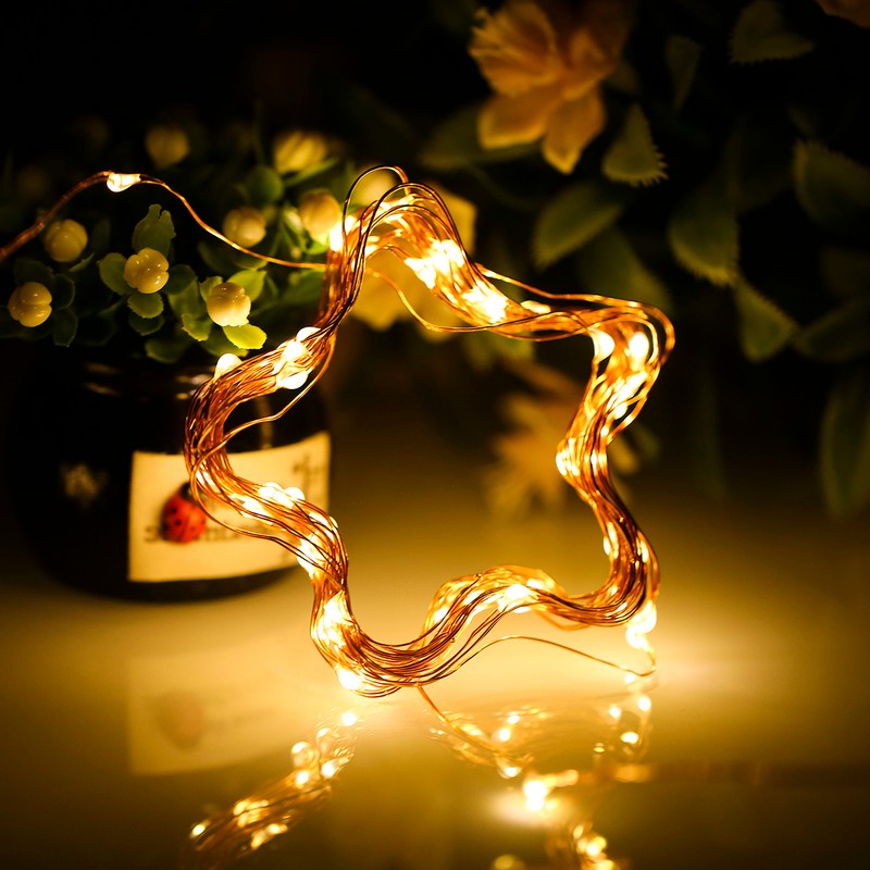 Tomshine 12m 120LEDs Solar String Light Copper Wire Fairy Lights