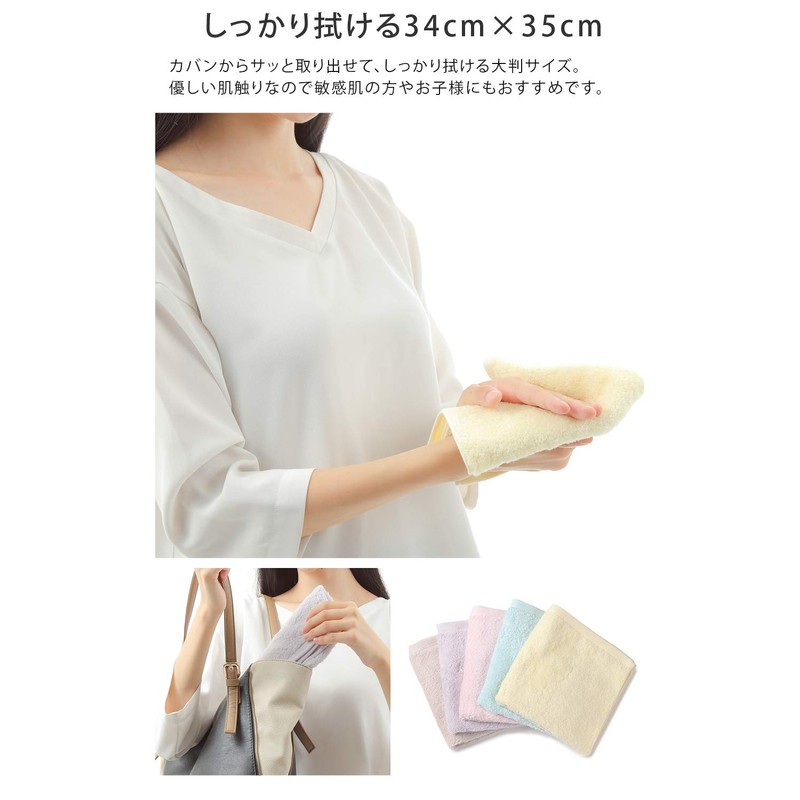 imaa(アイマ) Imabari Towel, Certified, Hand Towel, 5-Piece Set, Hotaka, Thin,