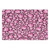 Lunarable Feminine Pet Mat for Food and Water, Big Vivid