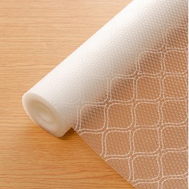 Cooyes Shelf Liner for Kitchen Cabinets Waterproof Kitchen Cupboard Liner Plastic Drawer Mats EVA Material Non Adhesive Fridge Mats for Shelves