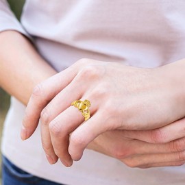 Tobestu Heart shaped Crown Ring, A Traditional Irish Ring That Makes Lovers Feel Loyal And Infinite Love YA4493 Size 8