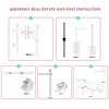 Qikdesign Vinyl PVC Real Estate Sign Post 6' Tall (Connected