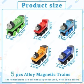 RFJYGWQM Train Vehicle Set 5PCS Mini Pull Cars Train Cars Toy Mini Play Vehicle Collectable Model Kids Boys Girls and Movie Fans Birthday