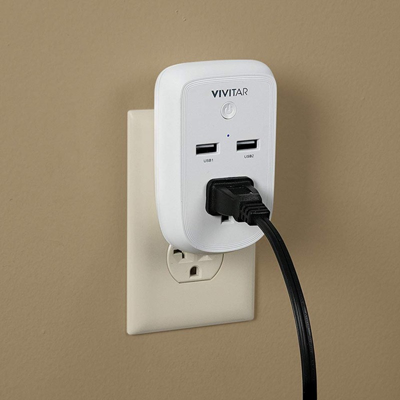 Vivitar HA-1009 Wi-Fi Outlet with Timers, White