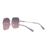 Coach HC7150D Sunglasses, Shiny Rose Gold/Purple Pink Peach Gradient, 60